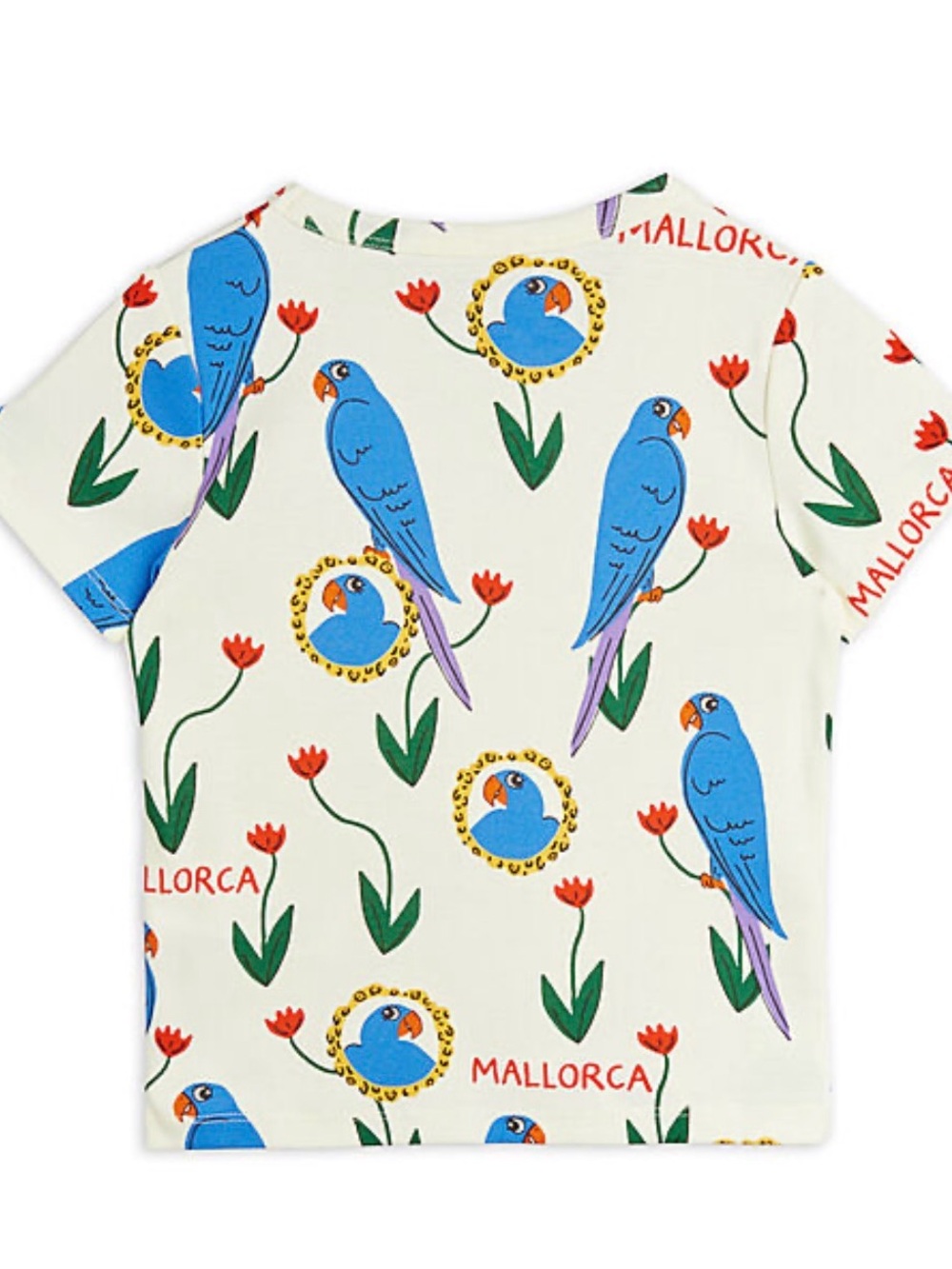 NWT MINI RODINI PARROTS AOP SS TEE - Picture 2 of 3